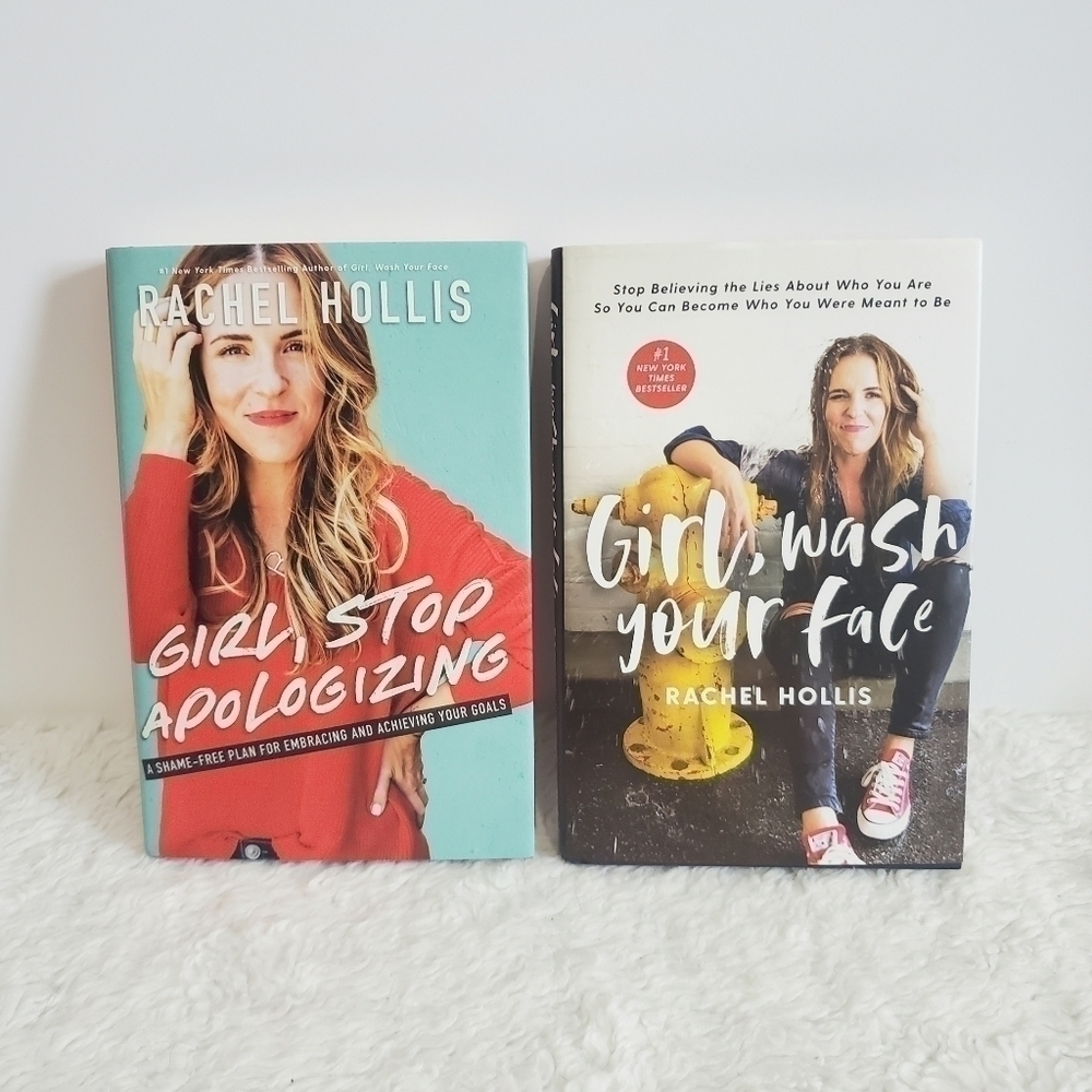 Rachel Hollis 2 Pack "Girl Wash Your Face" "Girl Stop Apologizing"